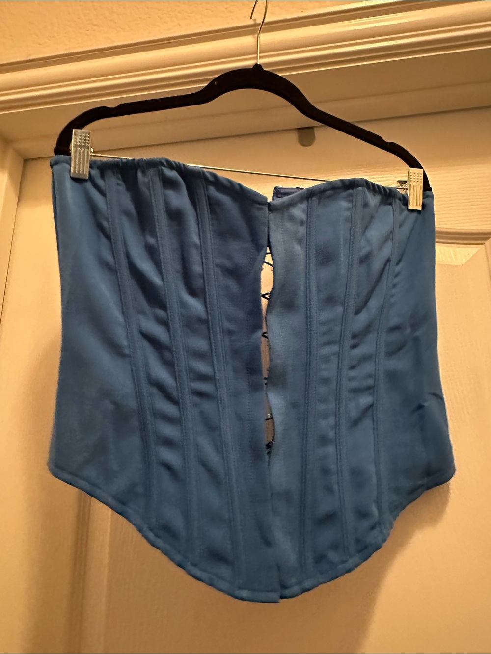 PrettyLittleThing Blue Corset and Skirt Set